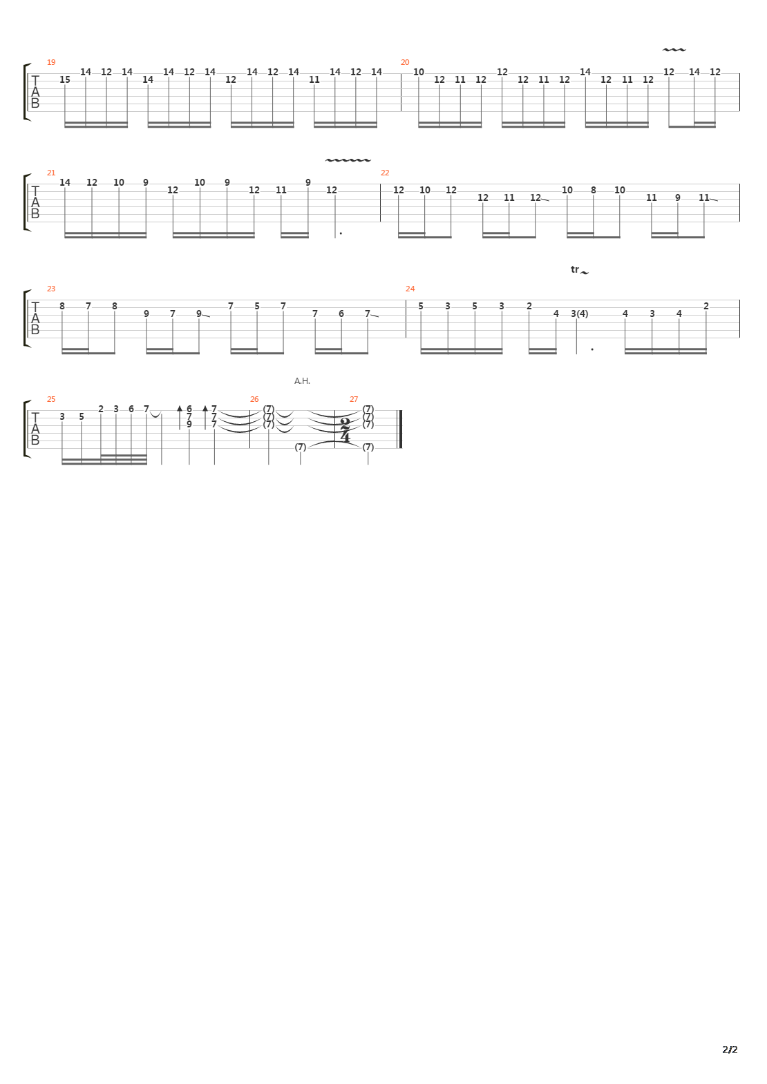 Fuguetta吉他谱