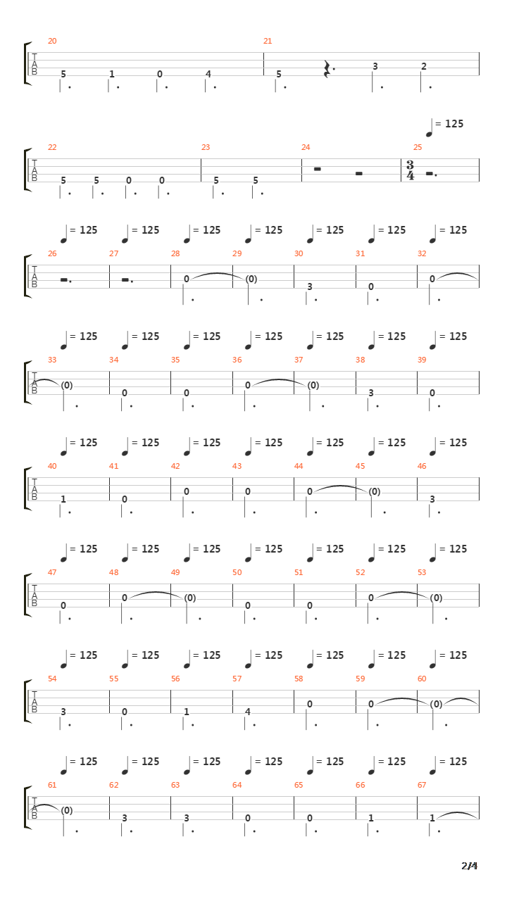 Overture 1383吉他谱