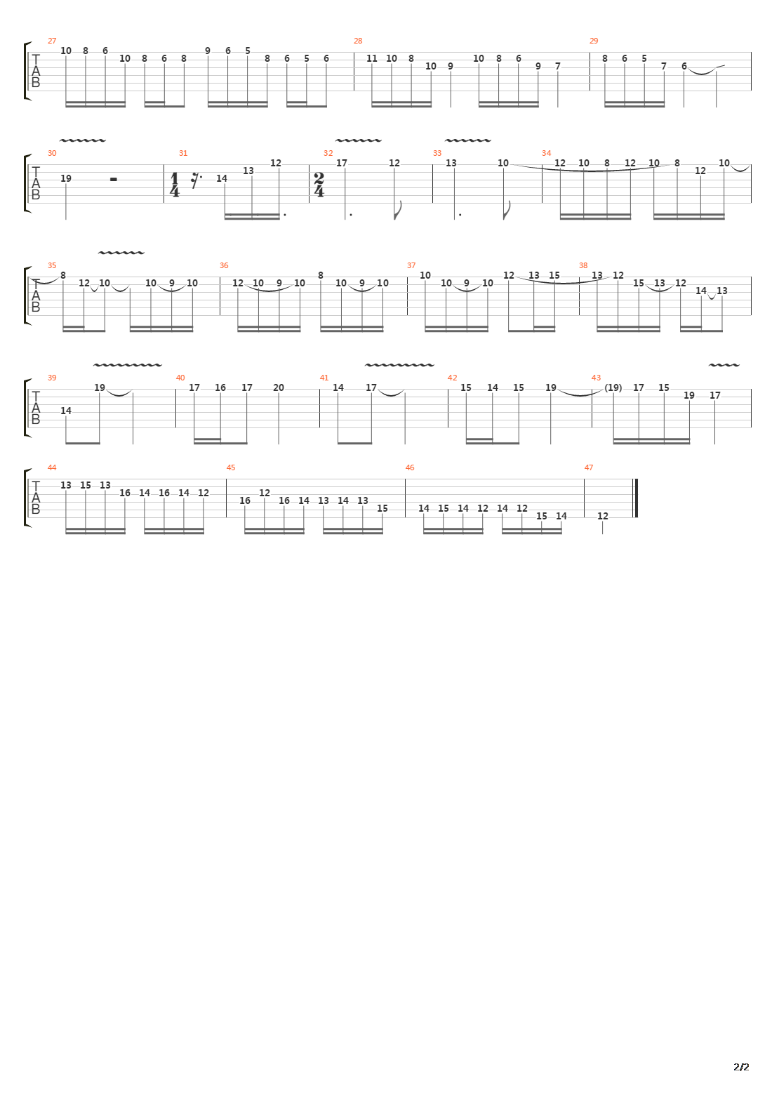 Paraphrase吉他谱