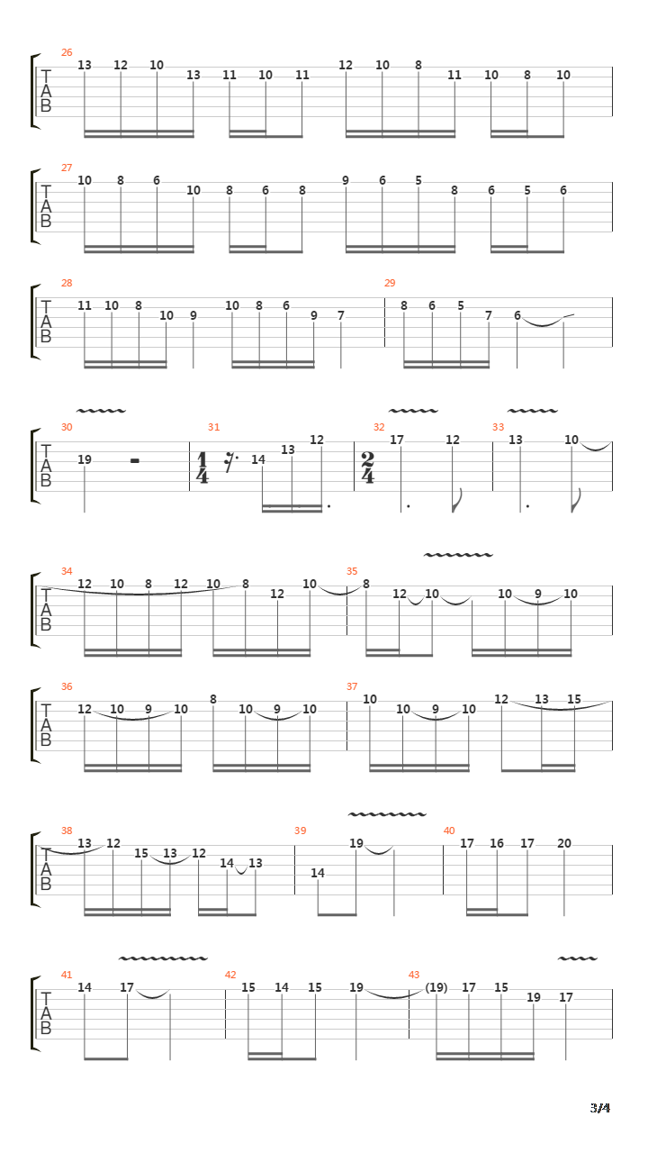 Paraphrase吉他谱