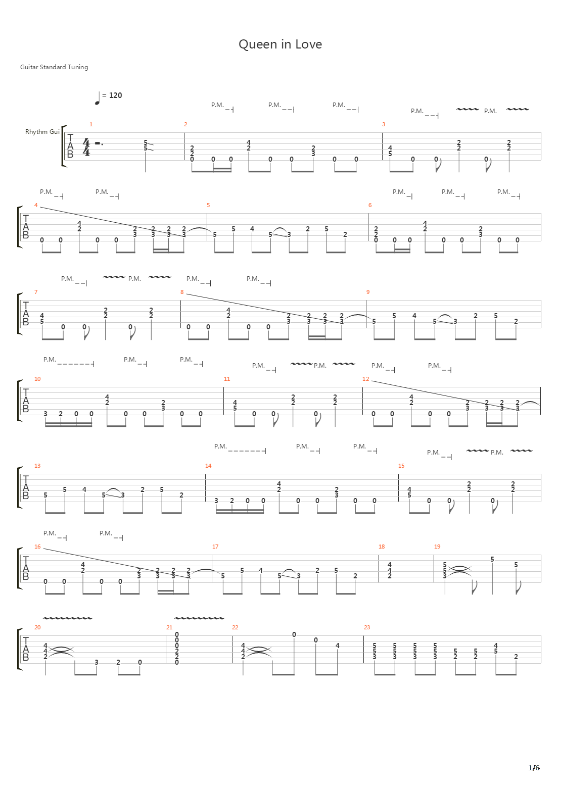 Queen In Love吉他谱