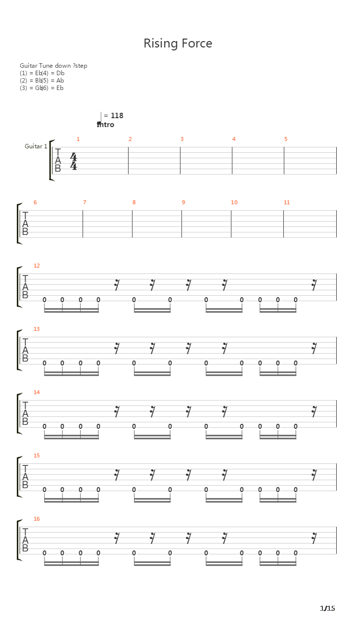 Rising Force吉他谱