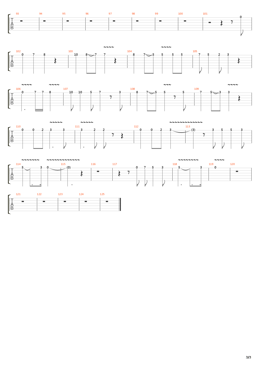 Russian Roulette吉他谱