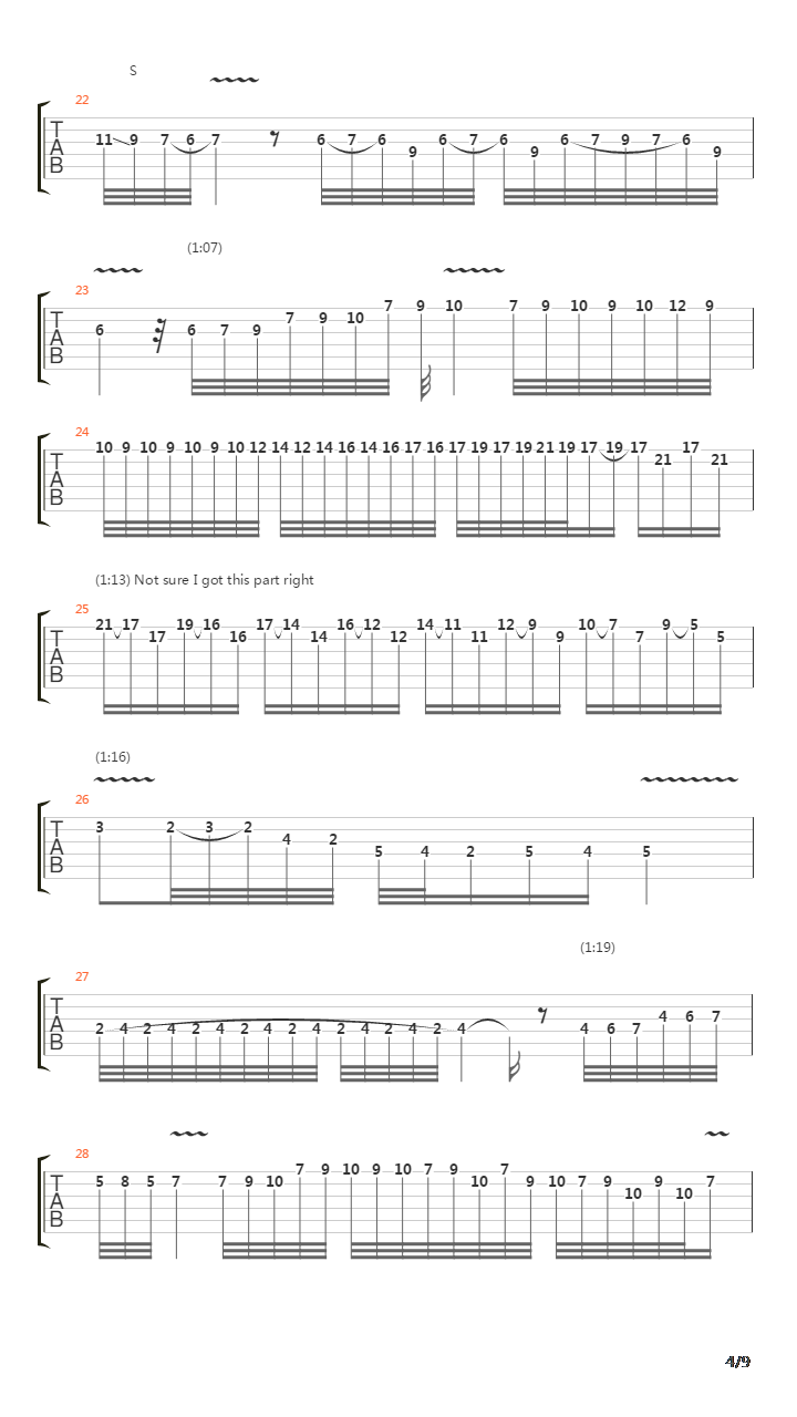 Sarabande吉他谱