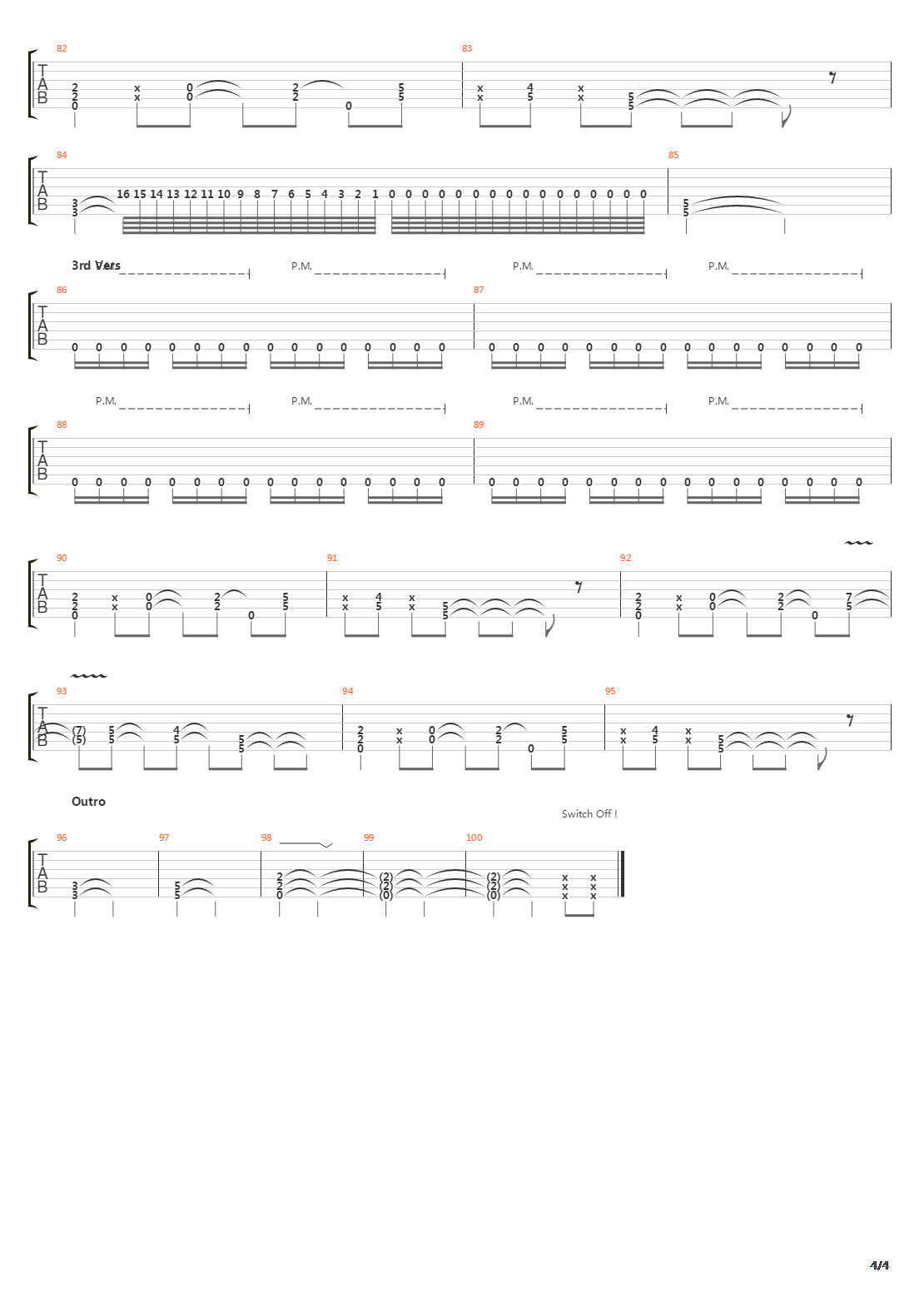 Stronghold吉他谱