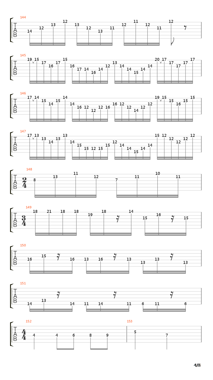 The 7th Sign吉他谱