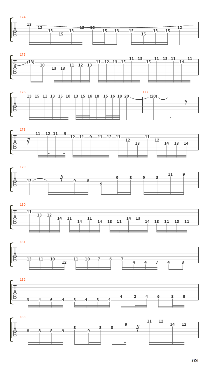 The 7th Sign吉他谱