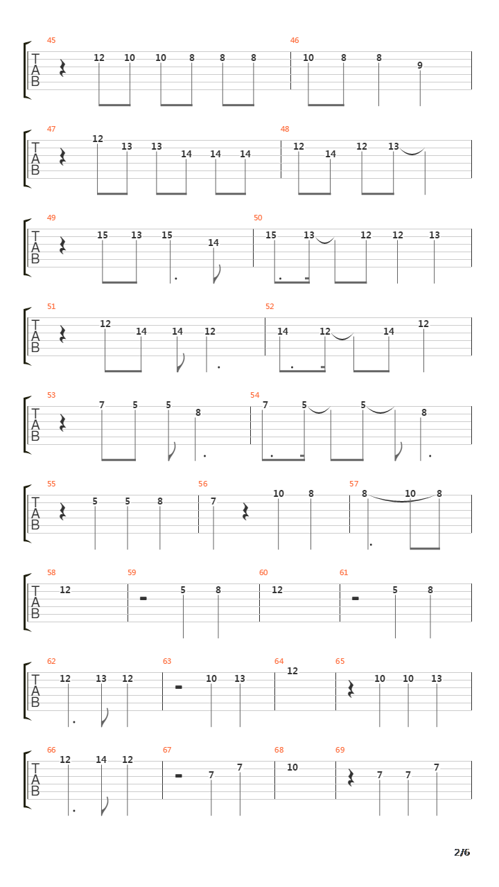 The Seventh Sign吉他谱