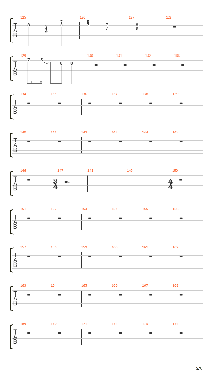 The Seventh Sign吉他谱