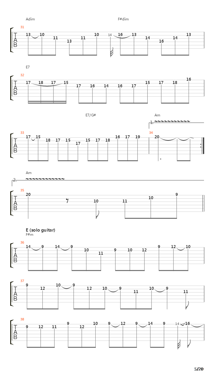 Trilogy Suite - Op5吉他谱