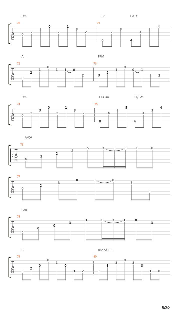 Trilogy Suite - Op5吉他谱