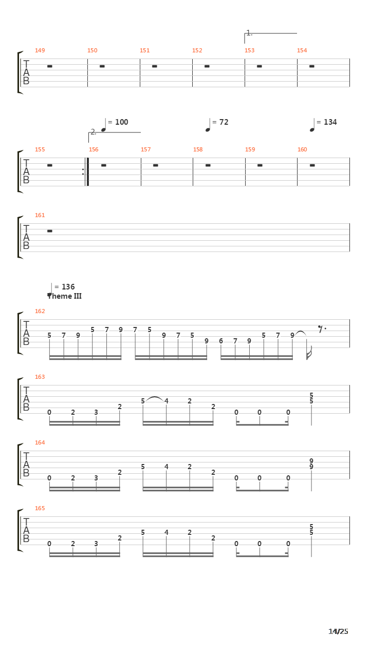 Trilogy Suite - Opus 5吉他谱