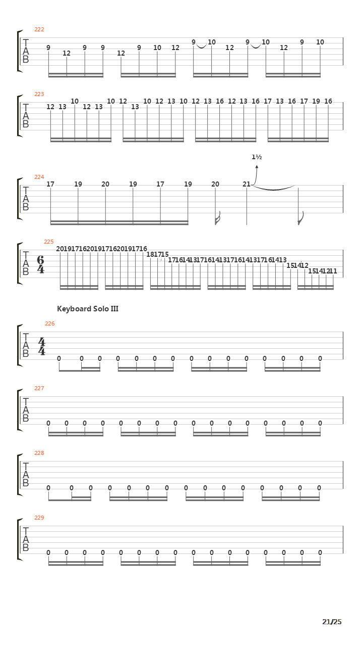 Trilogy Suite - Opus 5吉他谱