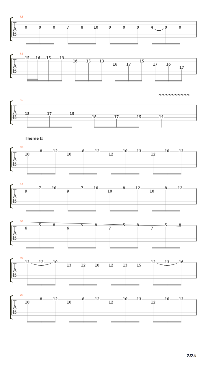 Trilogy Suite - Opus 5吉他谱