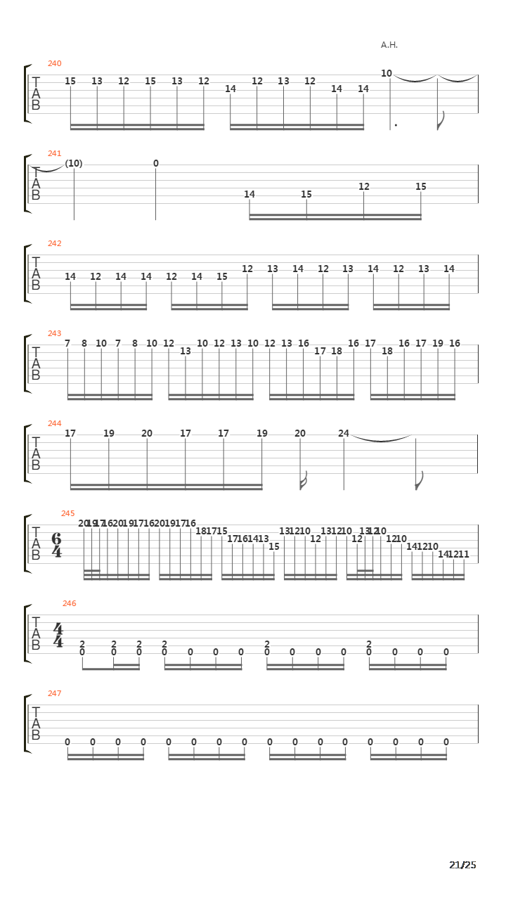 Trilogy Suite - Opus 5吉他谱