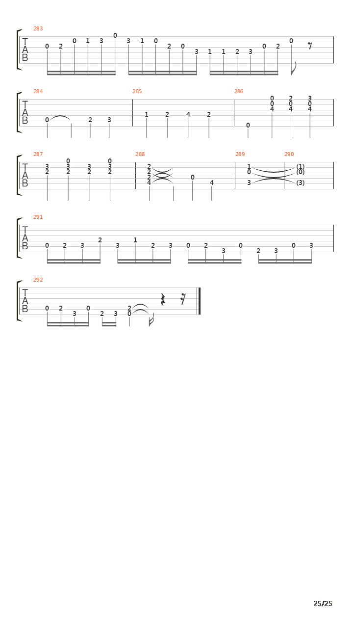 Trilogy Suite - Opus 5吉他谱