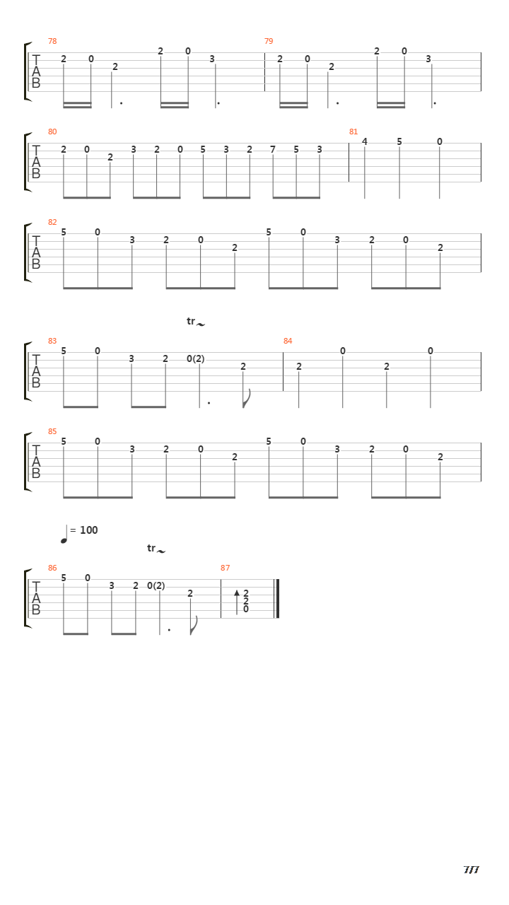 Vivaldi Guitar吉他谱