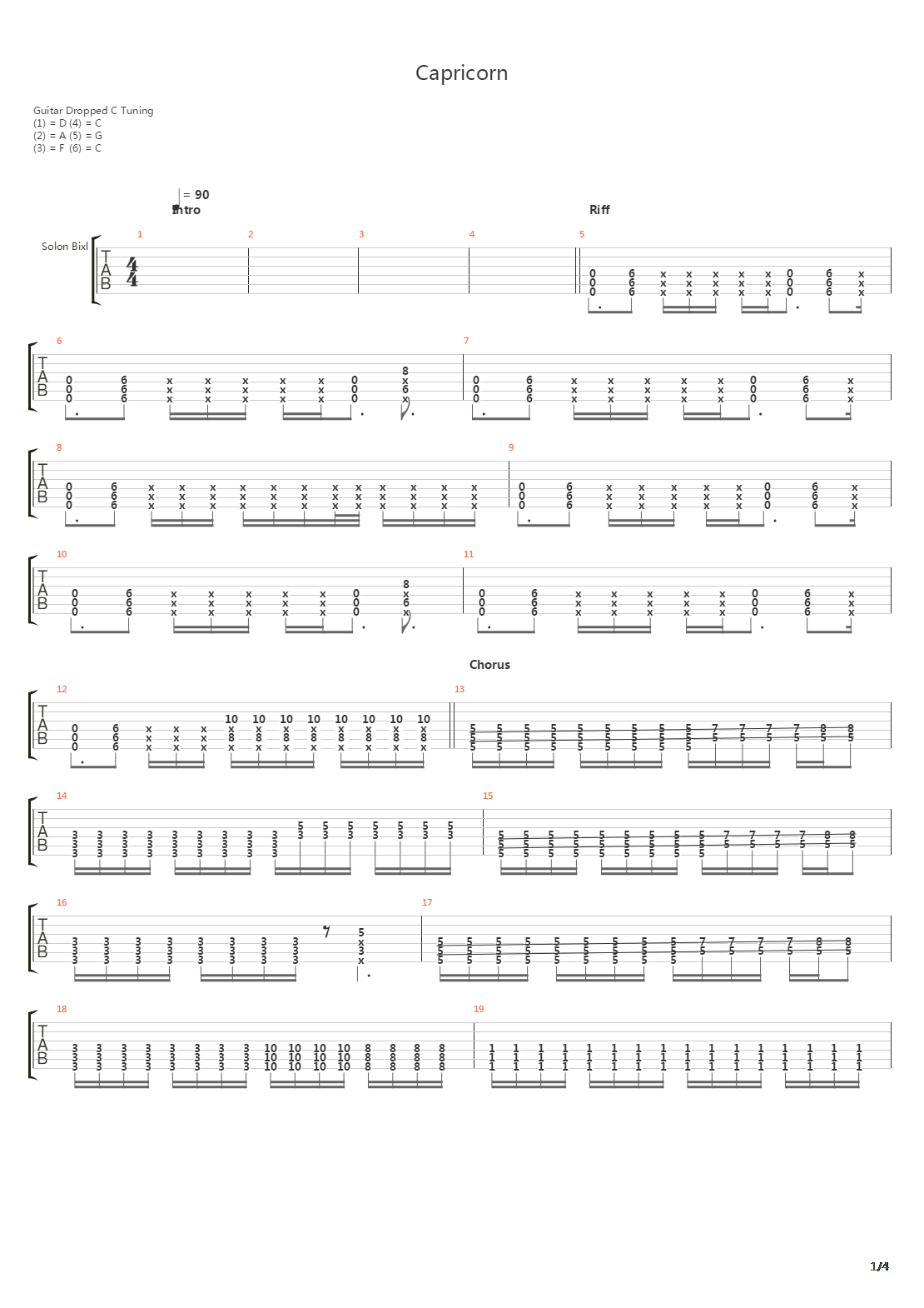 Capricorn吉他谱