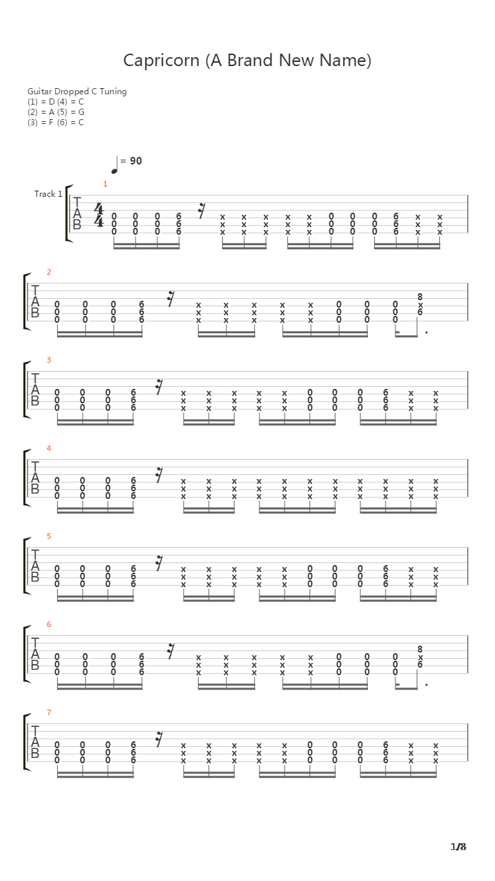 Capricorn吉他谱