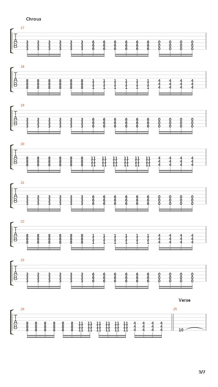 End Of The Beginning吉他谱