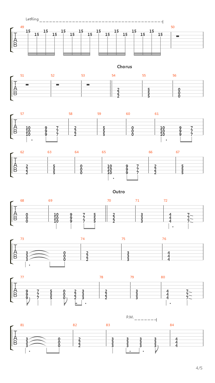 Mission吉他谱