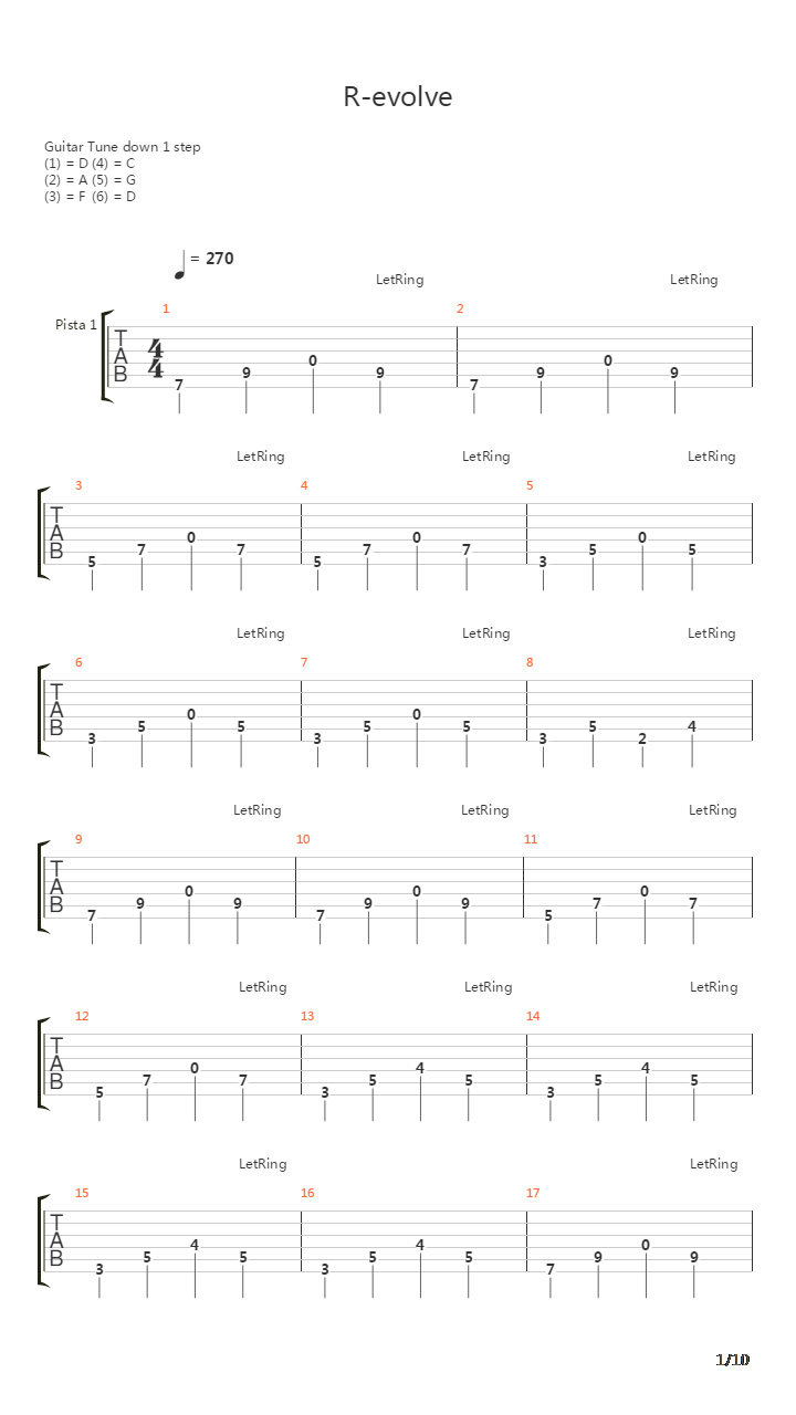 Revolve吉他谱