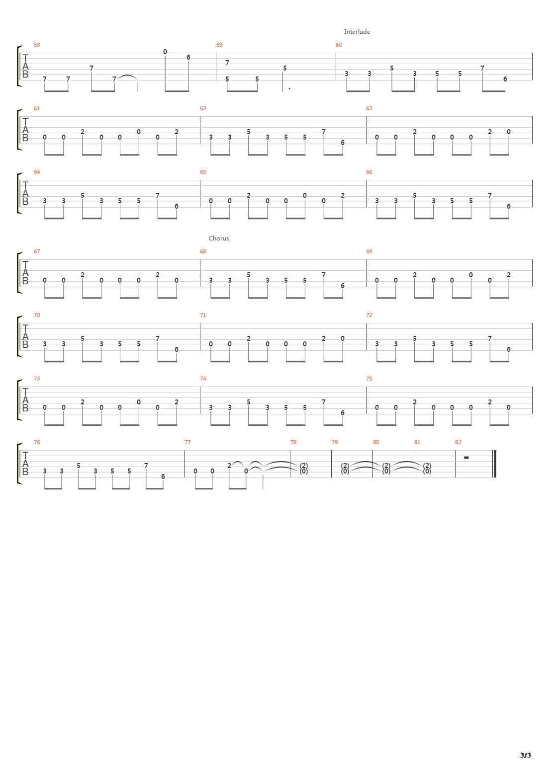 Story吉他谱