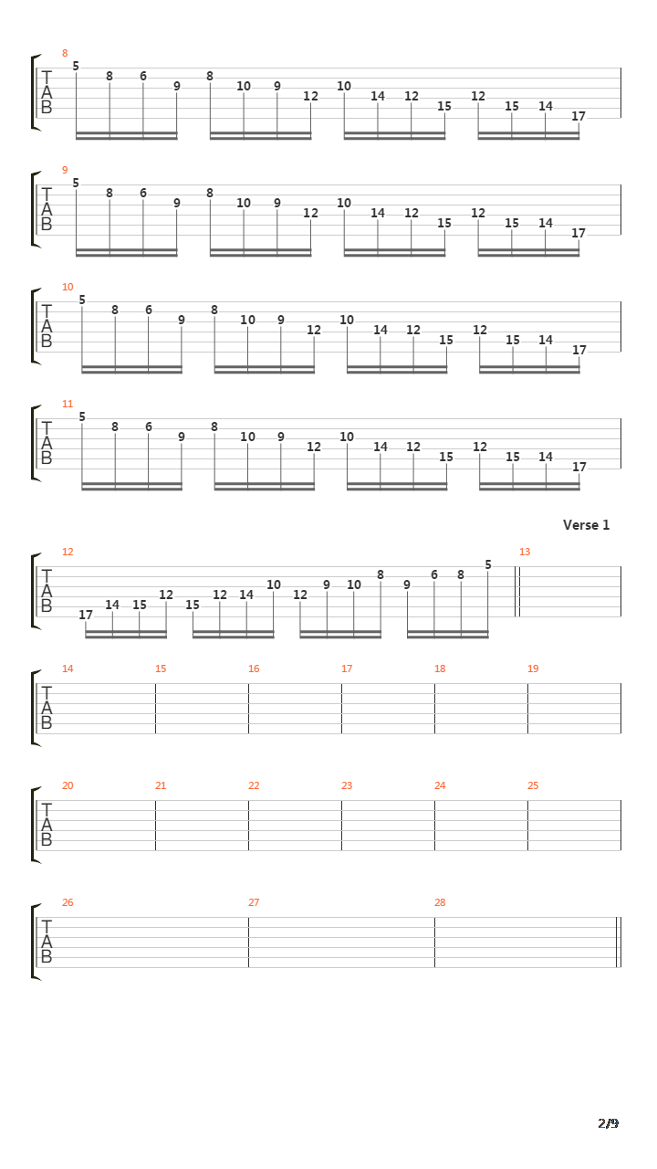 The Race吉他谱