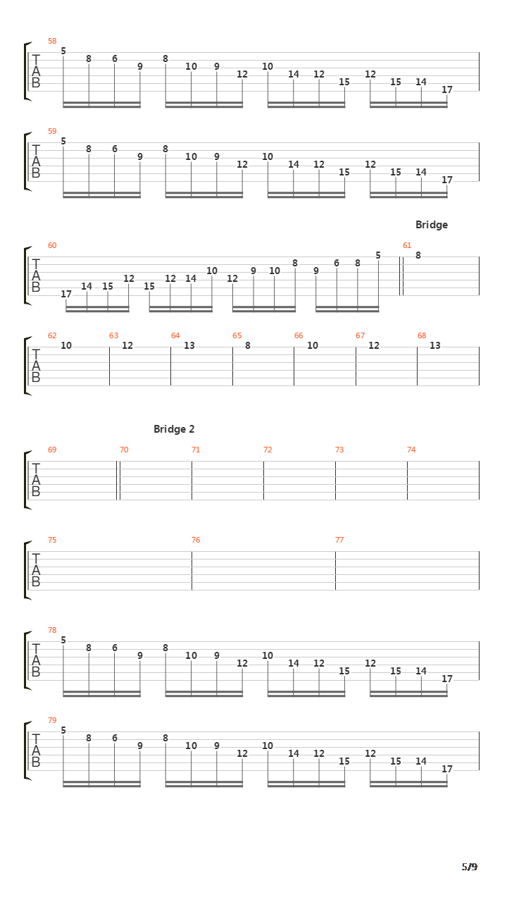 The Race吉他谱