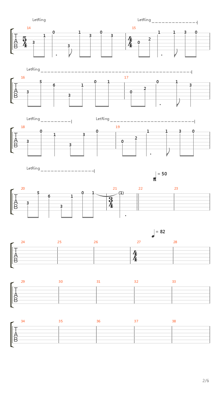 The Misshapen Steed吉他谱