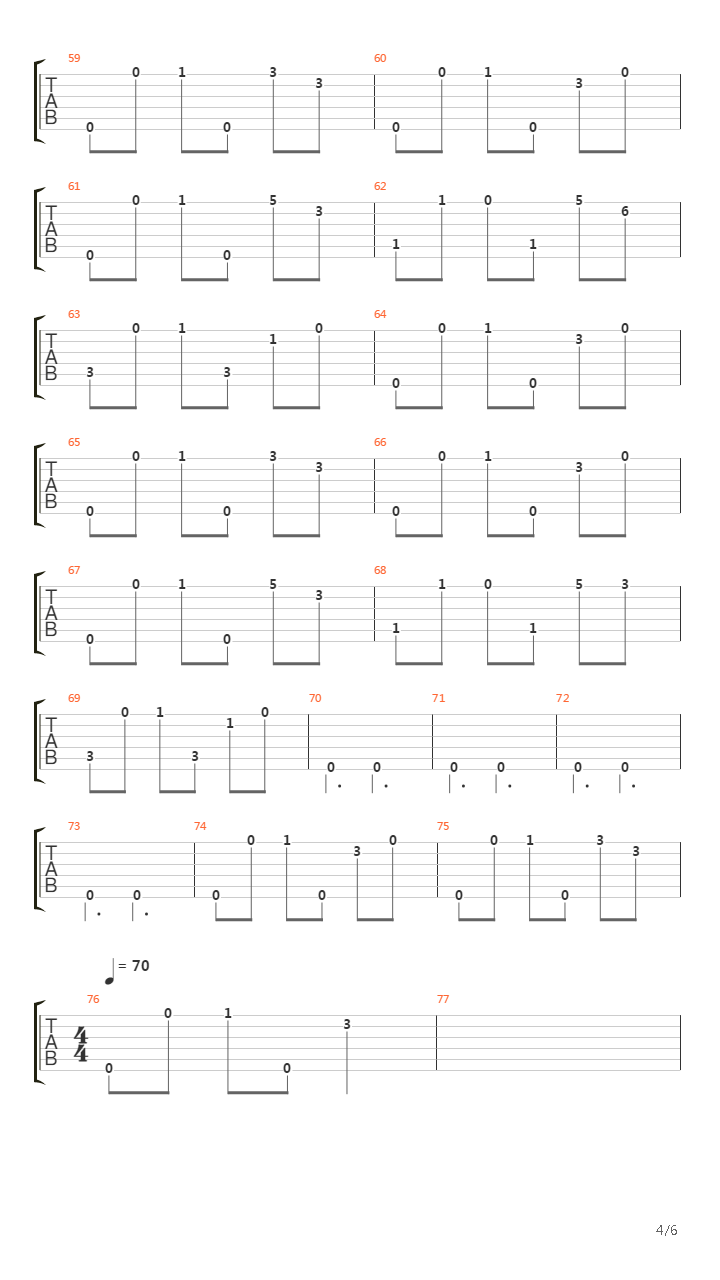 The Misshapen Steed吉他谱