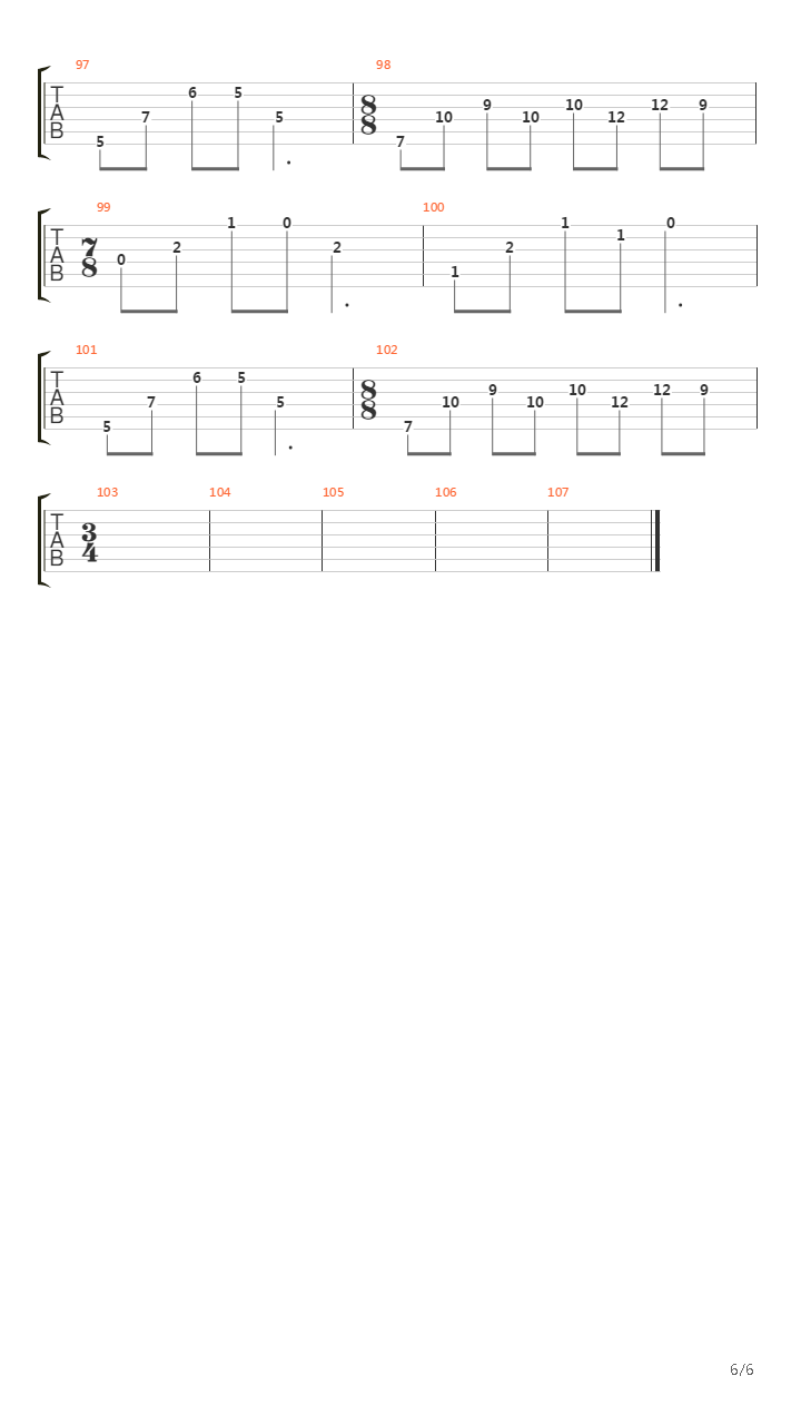 The Misshapen Steed吉他谱