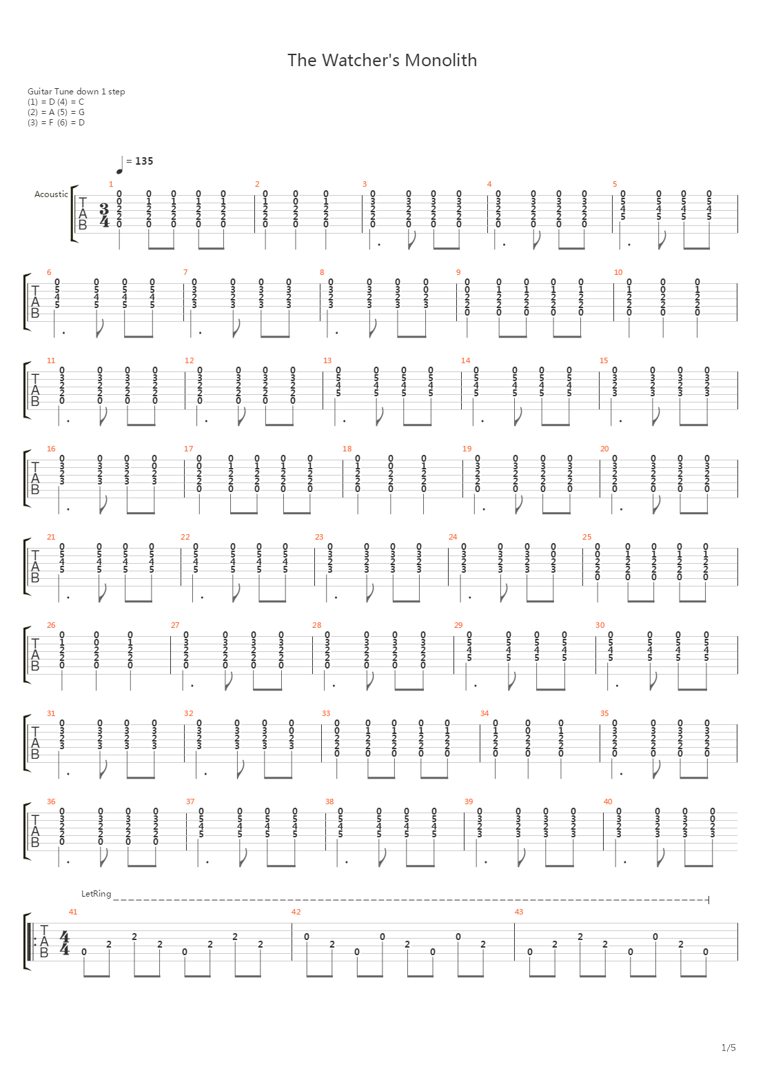 The Watchers Monolith吉他谱