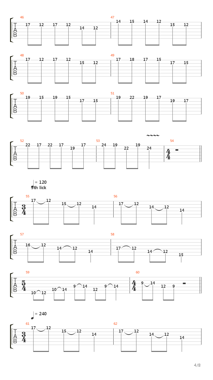 10 Pentatonic Licks吉他谱