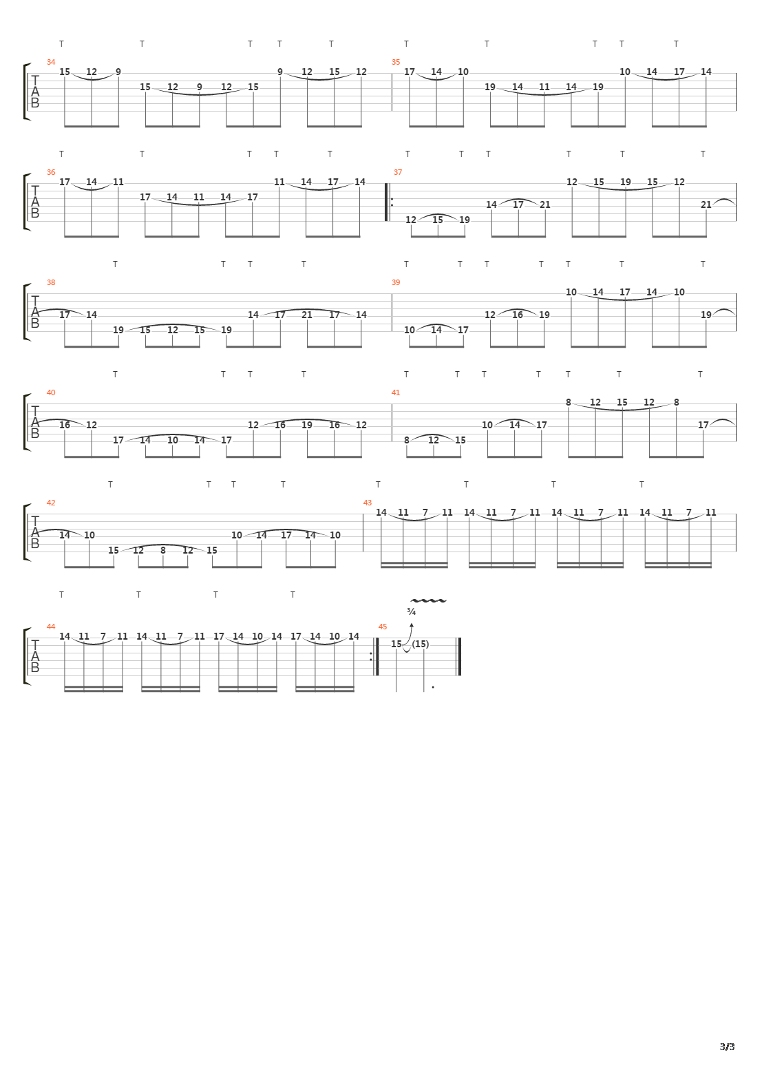 Beginner Tapping吉他谱