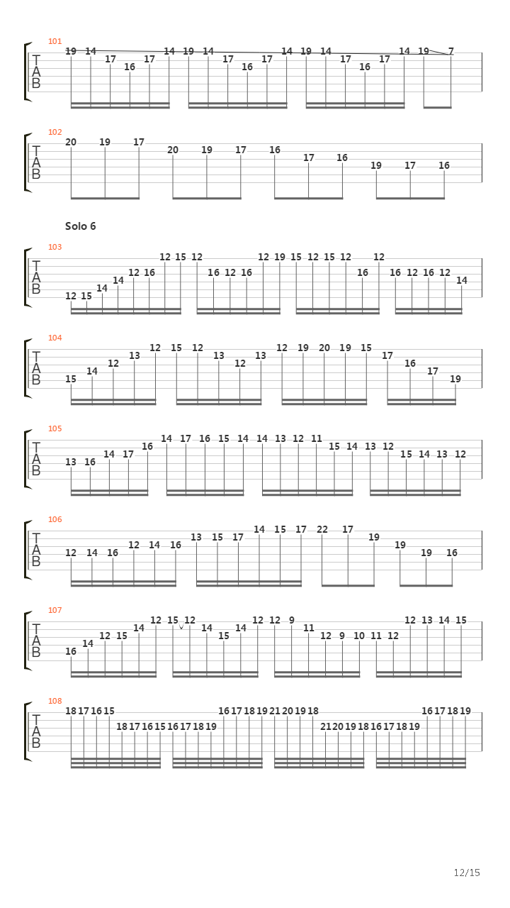 Opus 1吉他谱