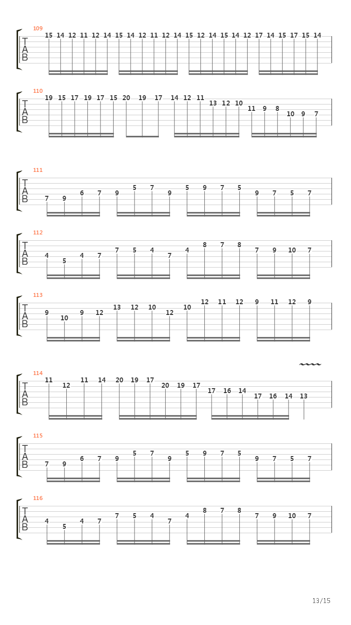 Opus 1吉他谱