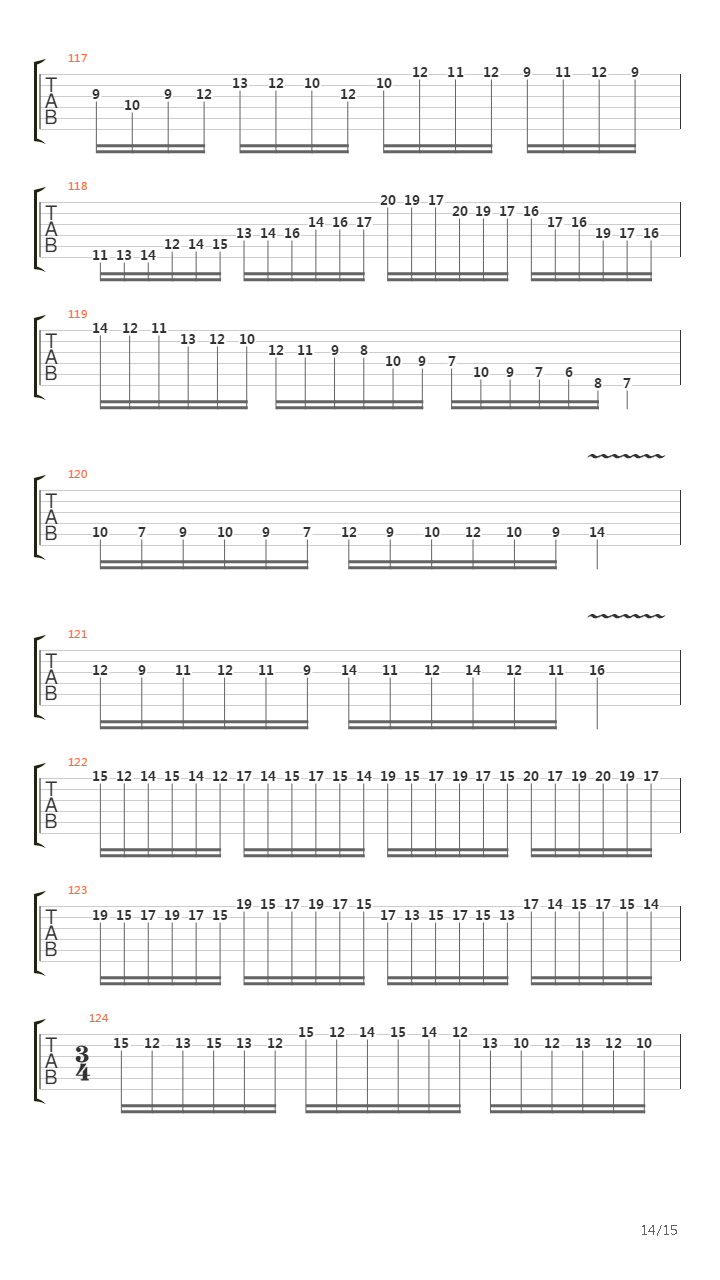 Opus 1吉他谱