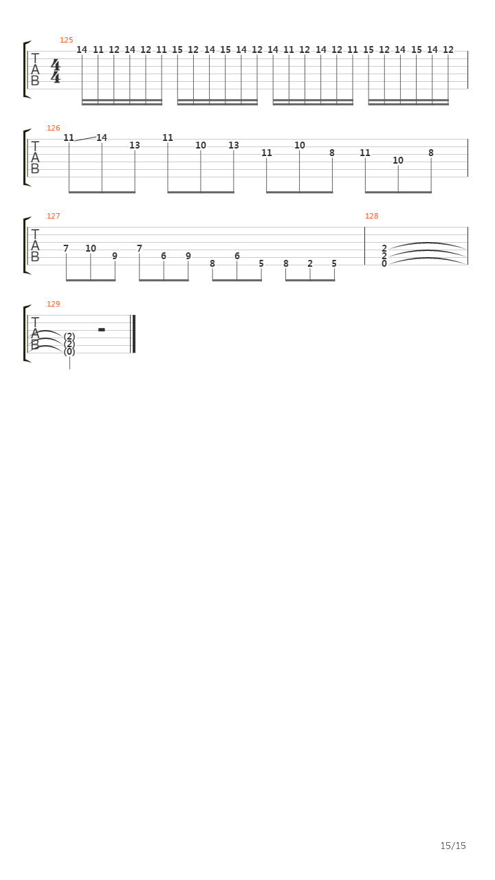 Opus 1吉他谱