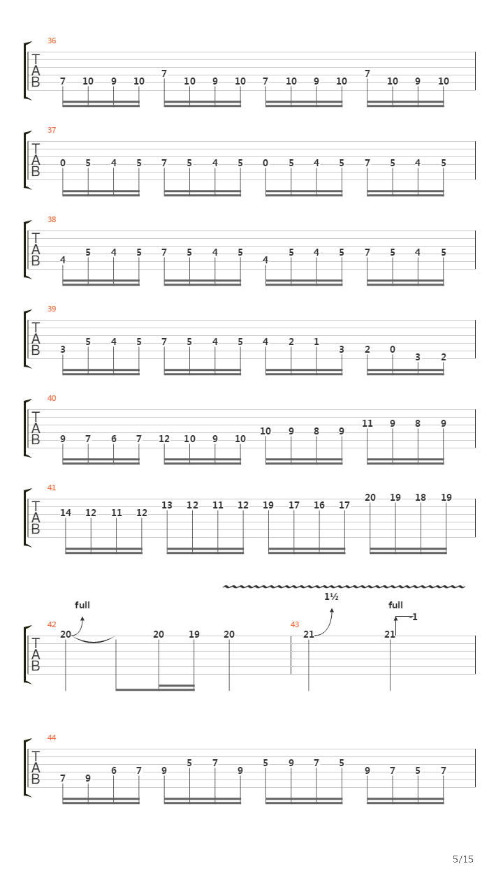 Opus 1吉他谱