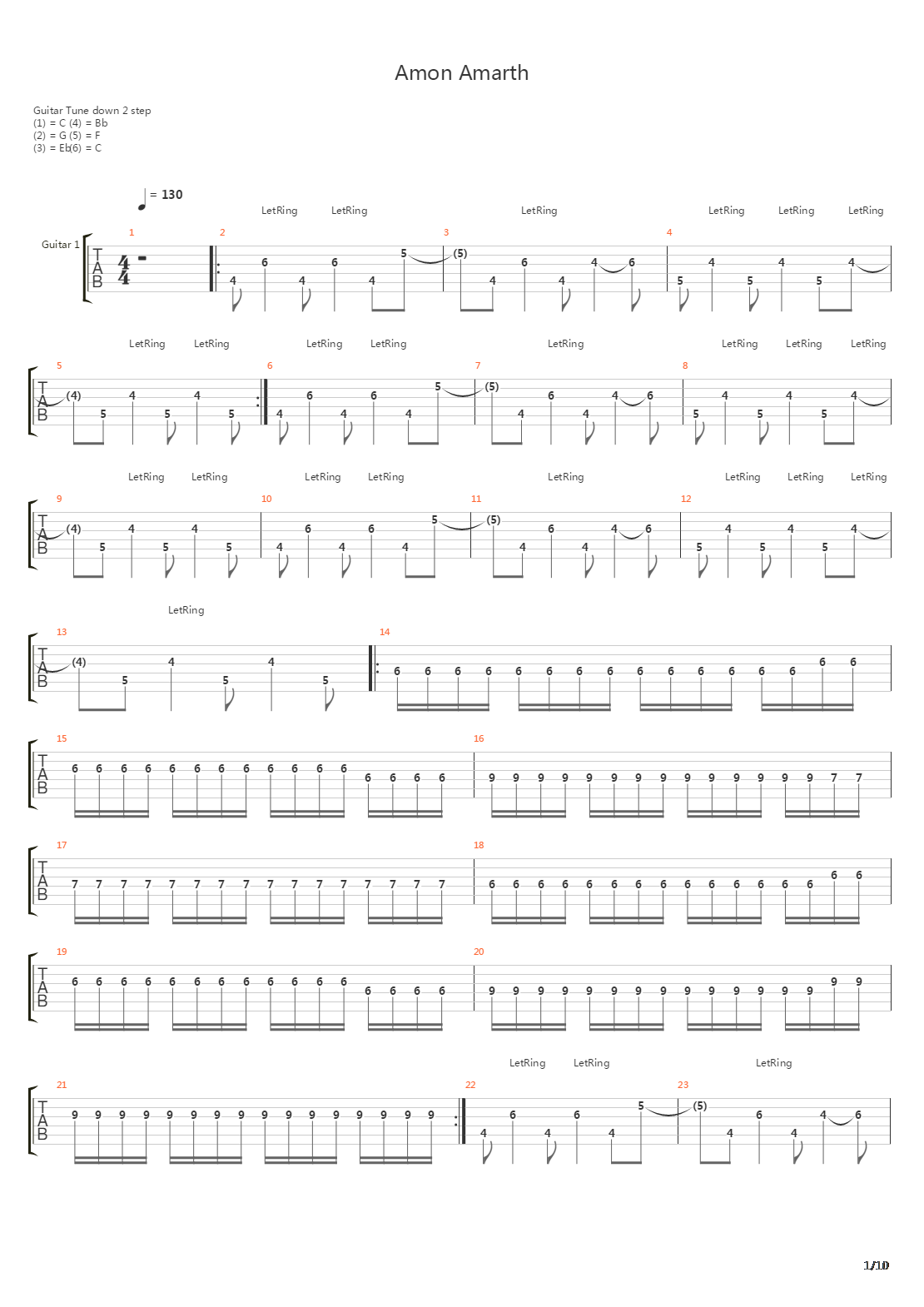 Amon Amarth吉他谱