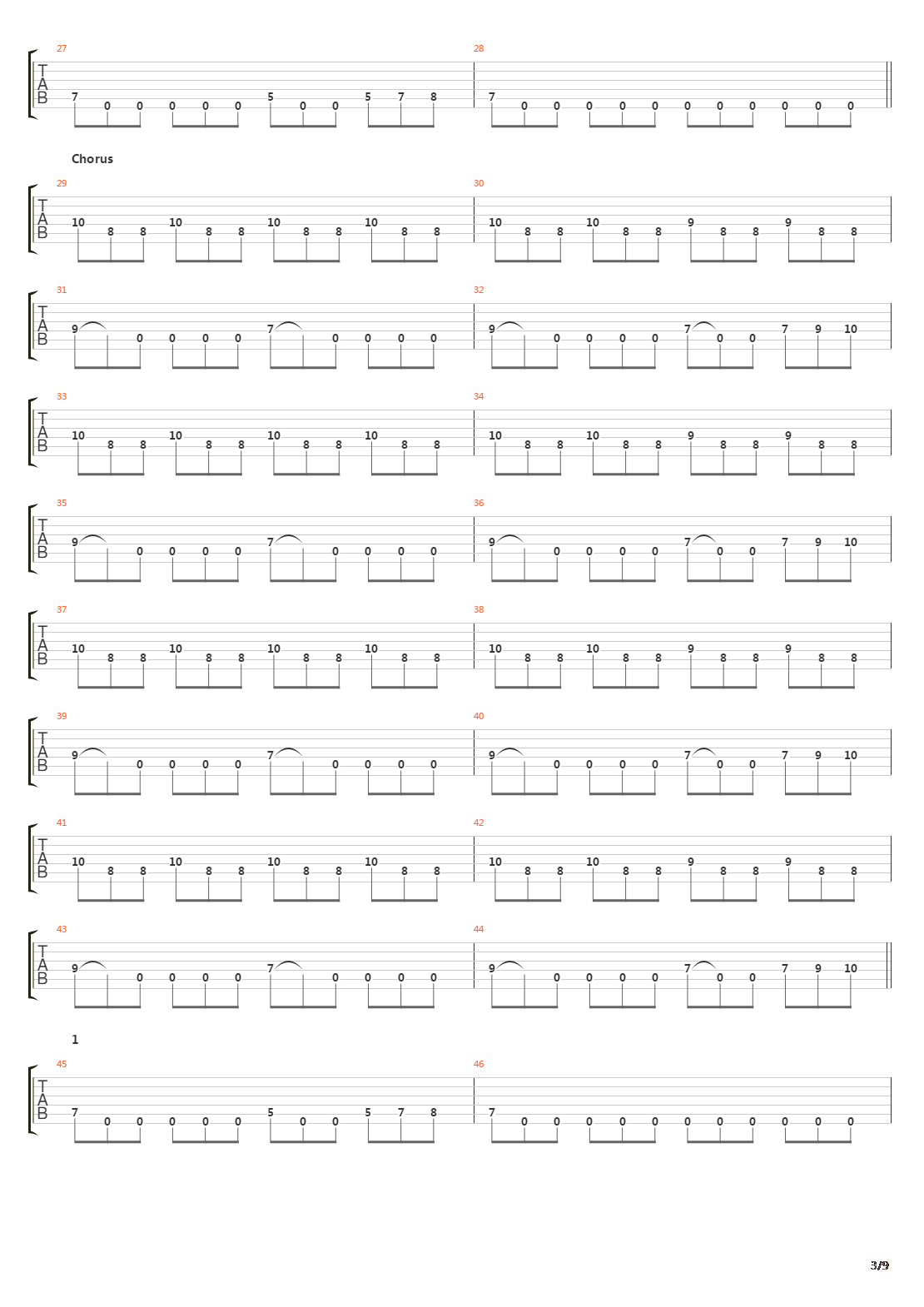 Down The Slopes Of Death吉他谱