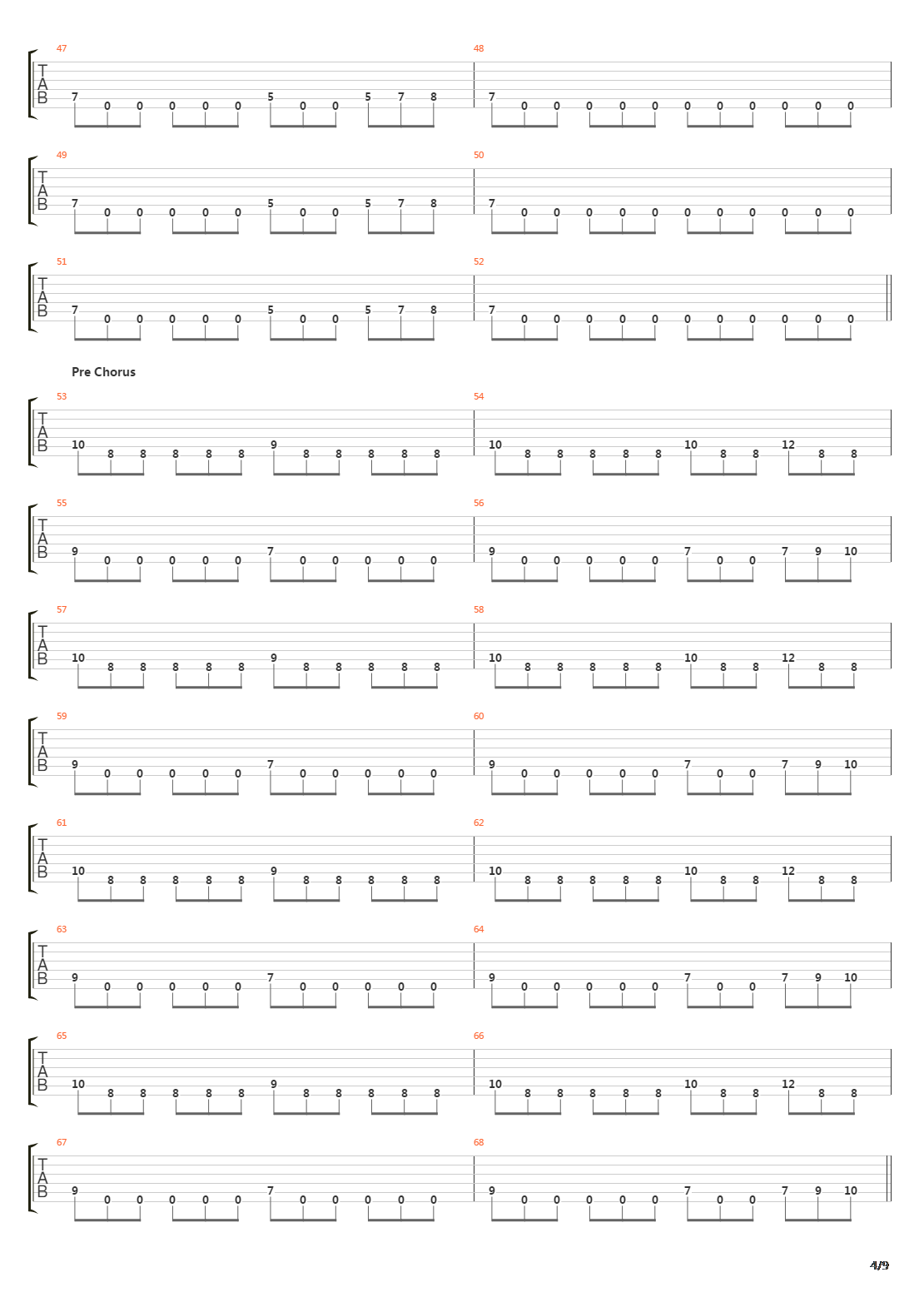 Down The Slopes Of Death吉他谱