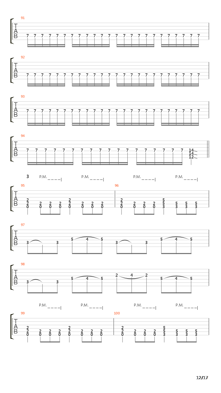 Down The Slopes Of Death吉他谱