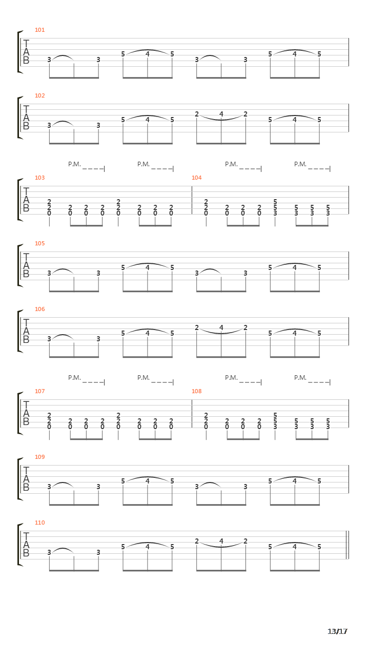 Down The Slopes Of Death吉他谱