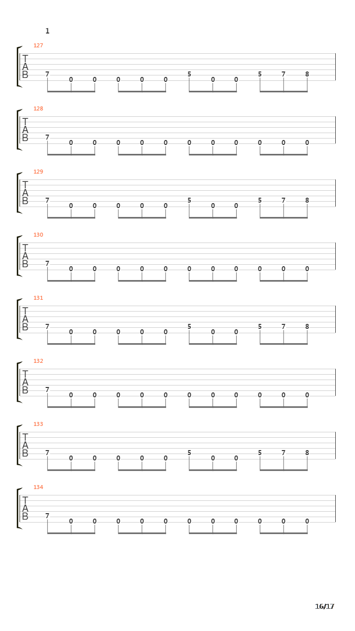 Down The Slopes Of Death吉他谱