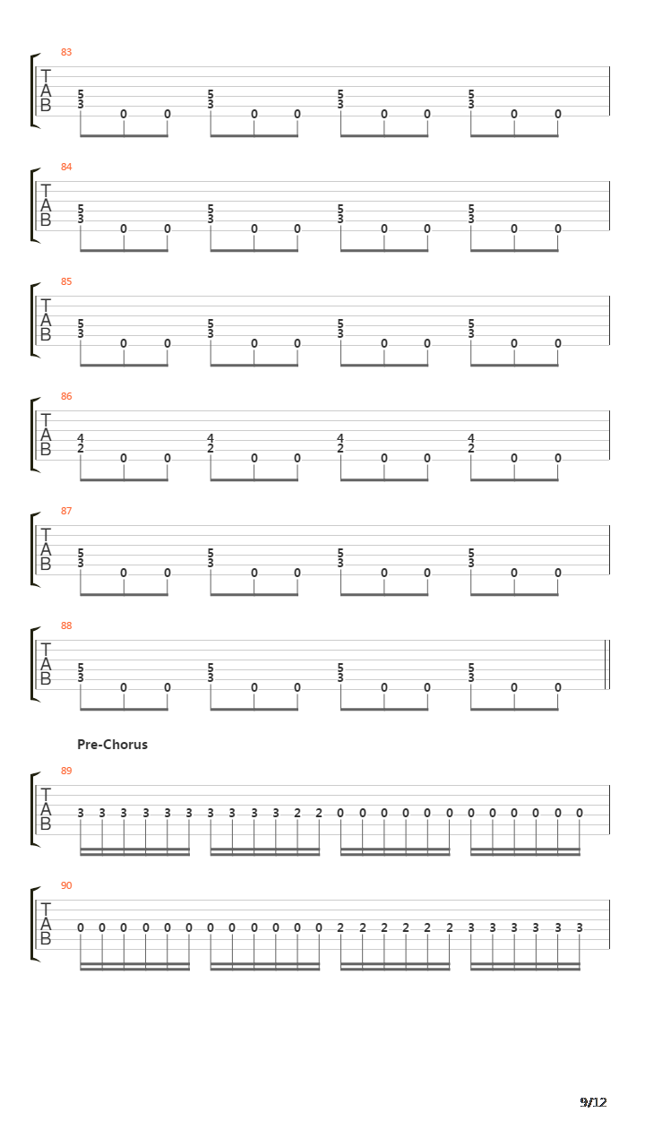 Runes To My Memory吉他谱