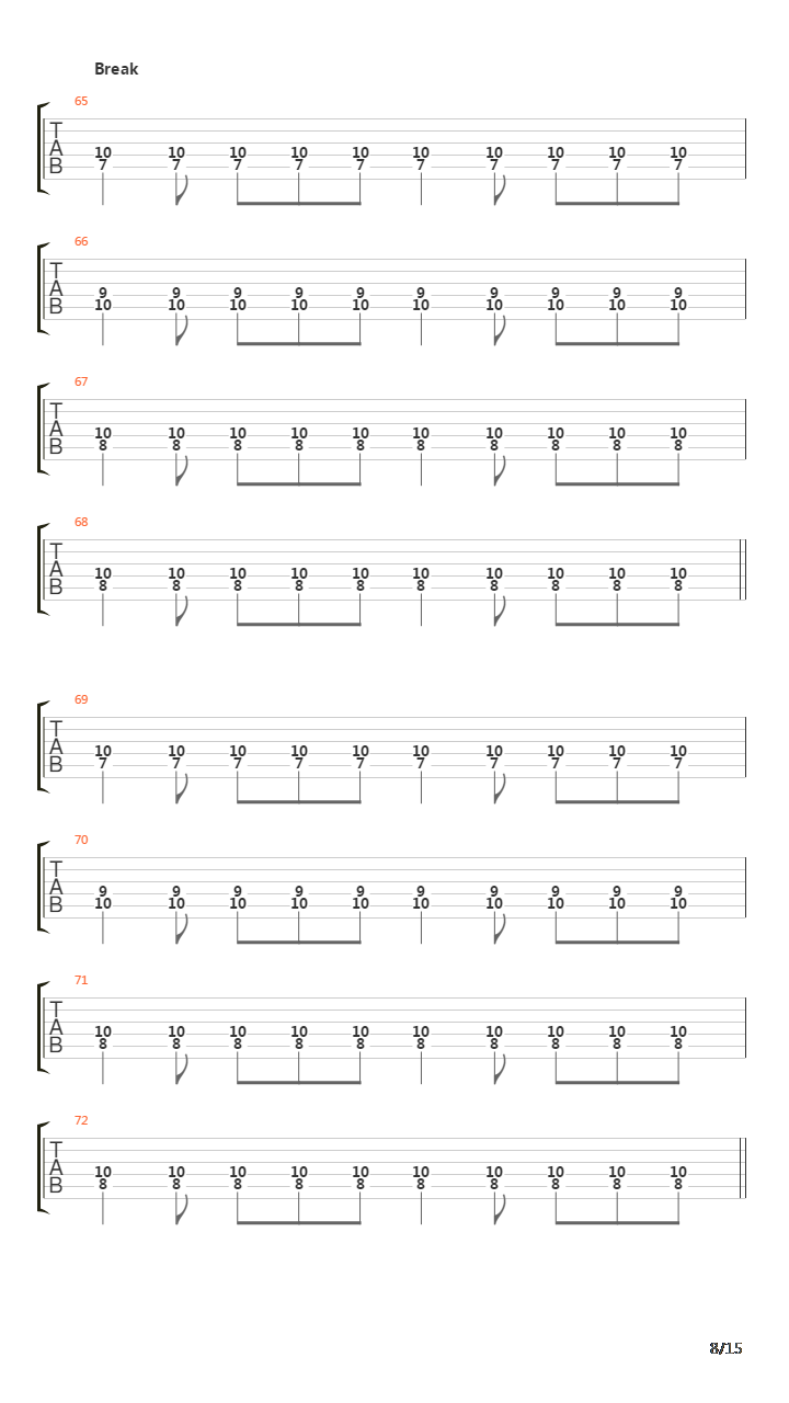 Runes To My Memory吉他谱