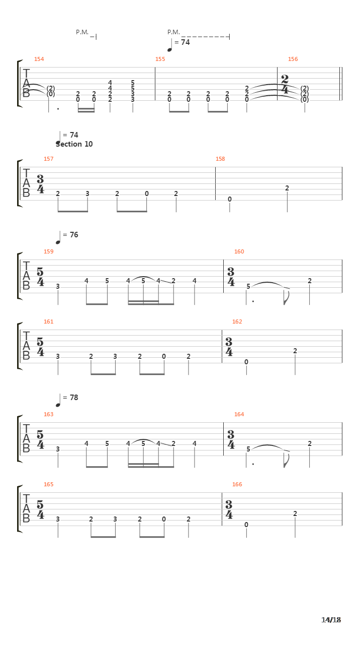 Crestfallen吉他谱