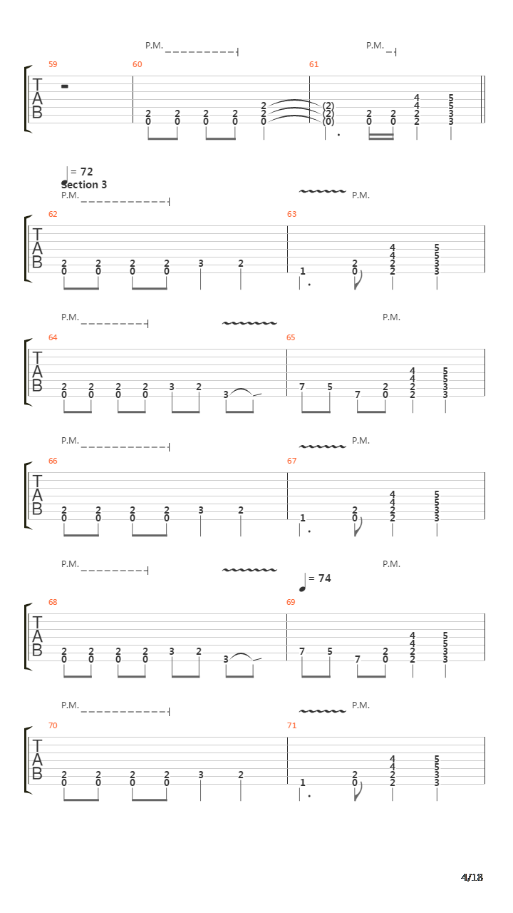 Crestfallen吉他谱